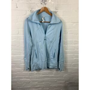 Lululemon Women's Athletic Full Zip Stride Sweatshirt Long Sleeve Blue Size 10
